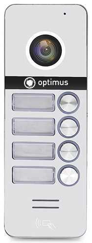 Optimus DSH-1080/4 белая Цветные вызывные панели многоабонентные фото, изображение