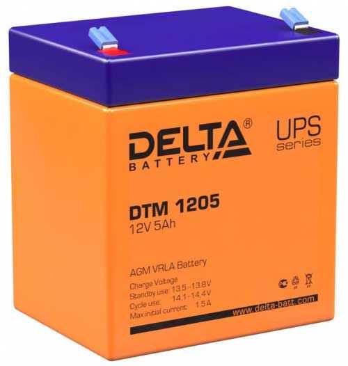Delta DTM 1205 Аккумуляторы фото, изображение
