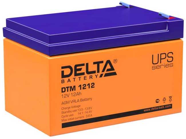 Delta DTM 1212 Аккумуляторы фото, изображение
