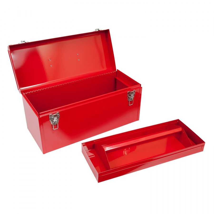 Ящик инструментальный, красный МАСТАК 512-01510R Ящики для инструмента металлические фото, изображение