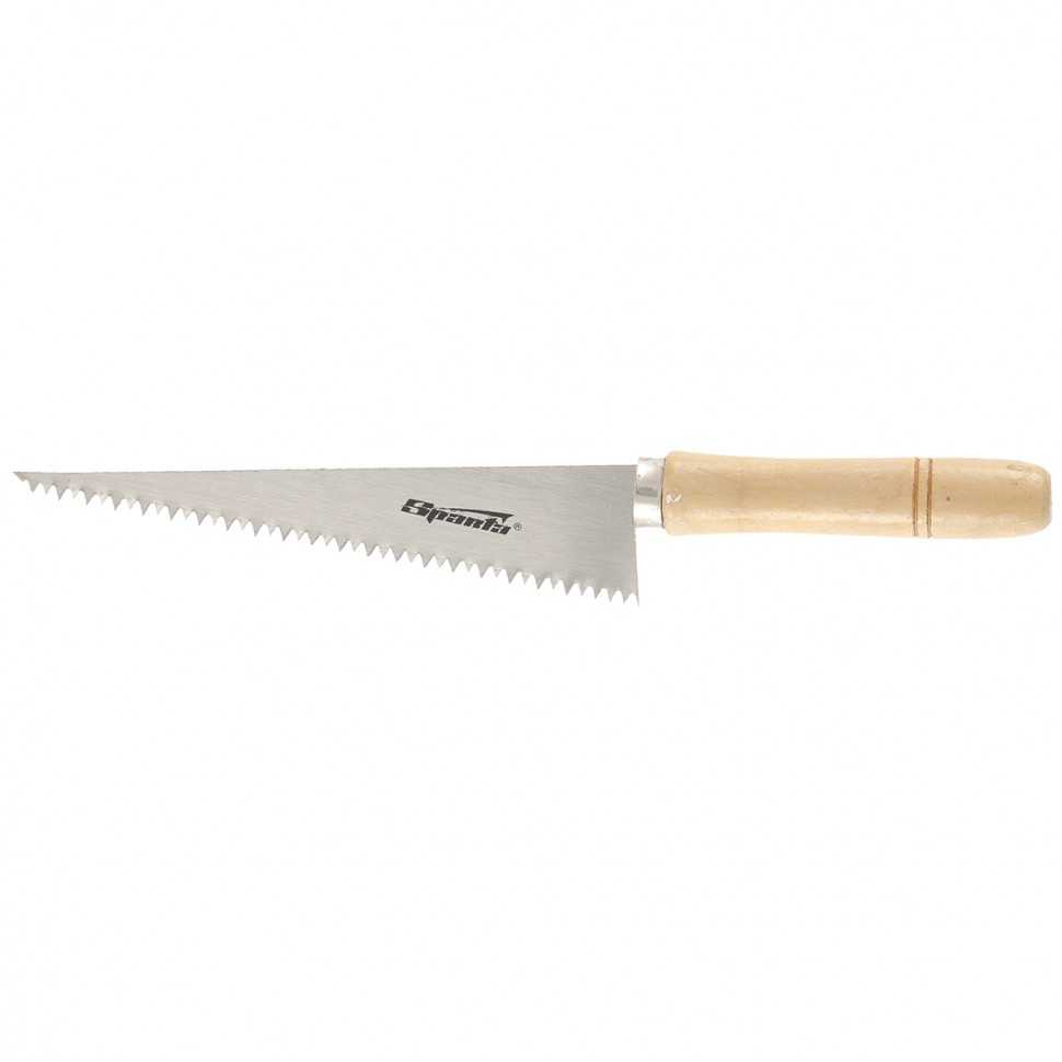 Ножовка по гипсокартону, 180 мм, деревянная рукоятка Sparta Ножовки по гипсокартону фото, изображение